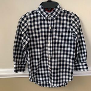 Button down shirt plaid by Gap Kids size XS or 4/5